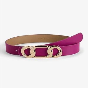 NWT Pink Express Belt with Gold Buckle
